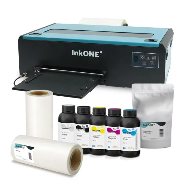 DS1 - 20 cm Impresora DTF InkOne (film + tintas) - DTFINKGO